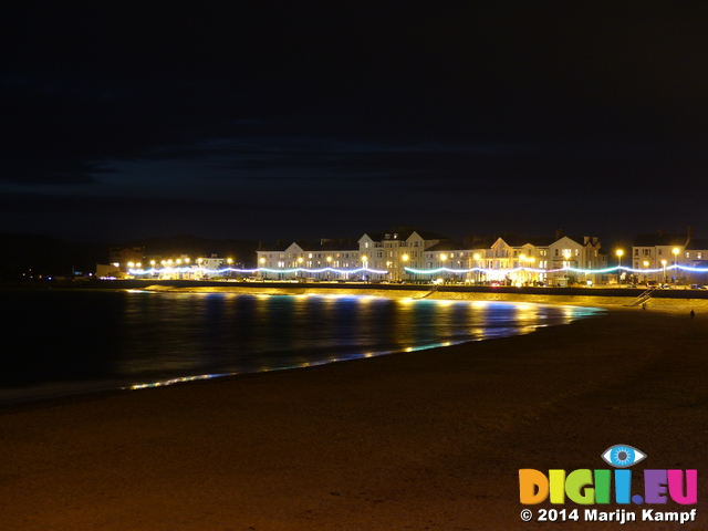 FZ010515 Exmouth Christmas lights on promenade